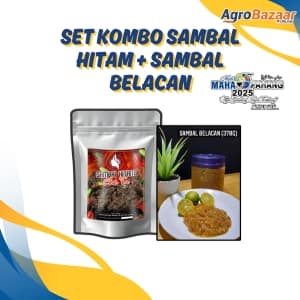 KOMBO SAMBAL HITAM DAN SAMBAL BELACAN