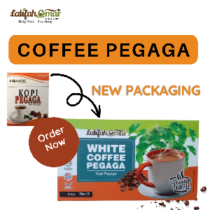 KOPI PEGAGA LATIFAH OMAR  (25g x 15sticks) with free gift