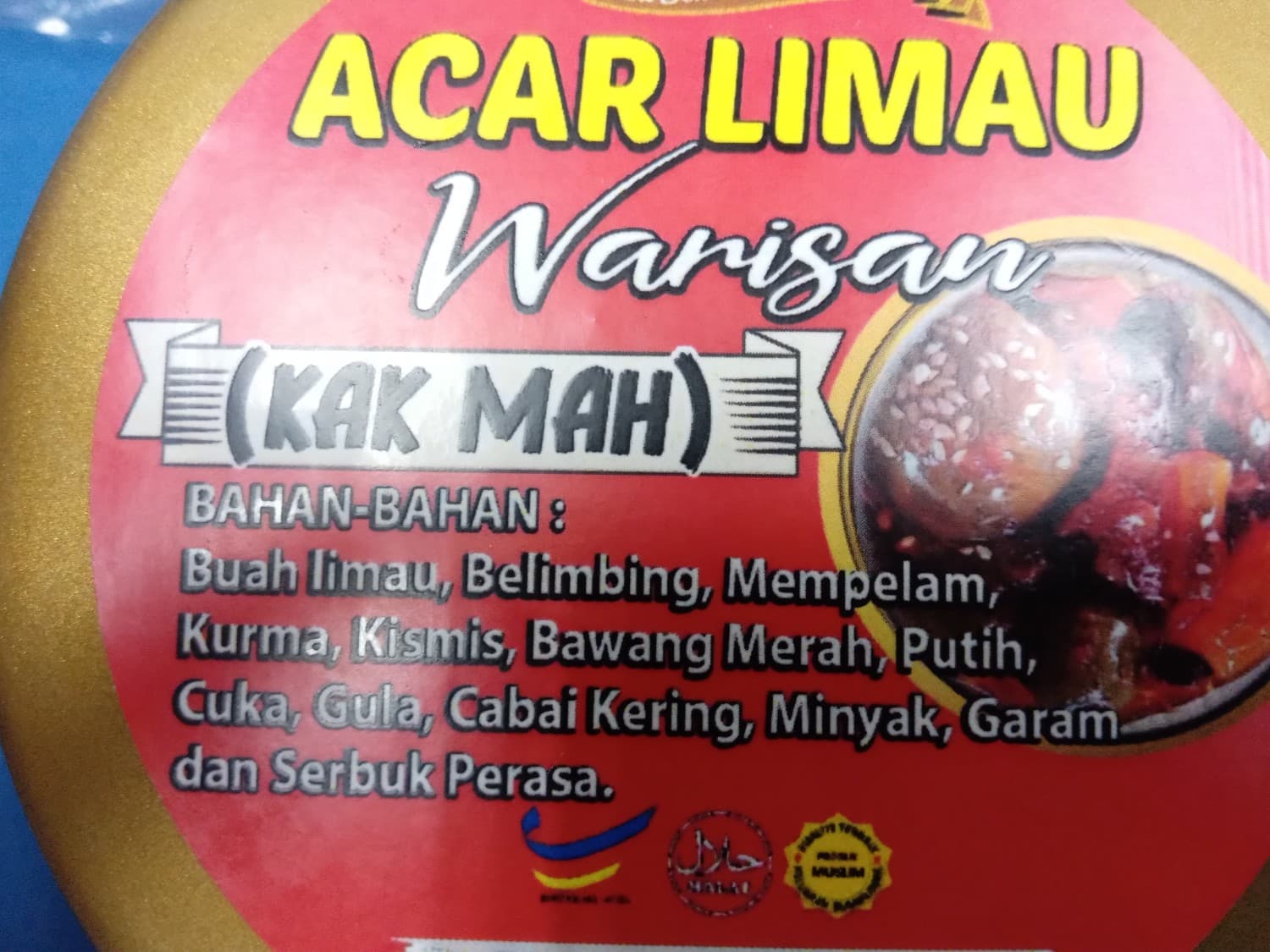 Acar limau warisan (kak mah)