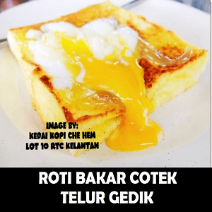 ROTI BAKAR COTEK TELUR GEDIK