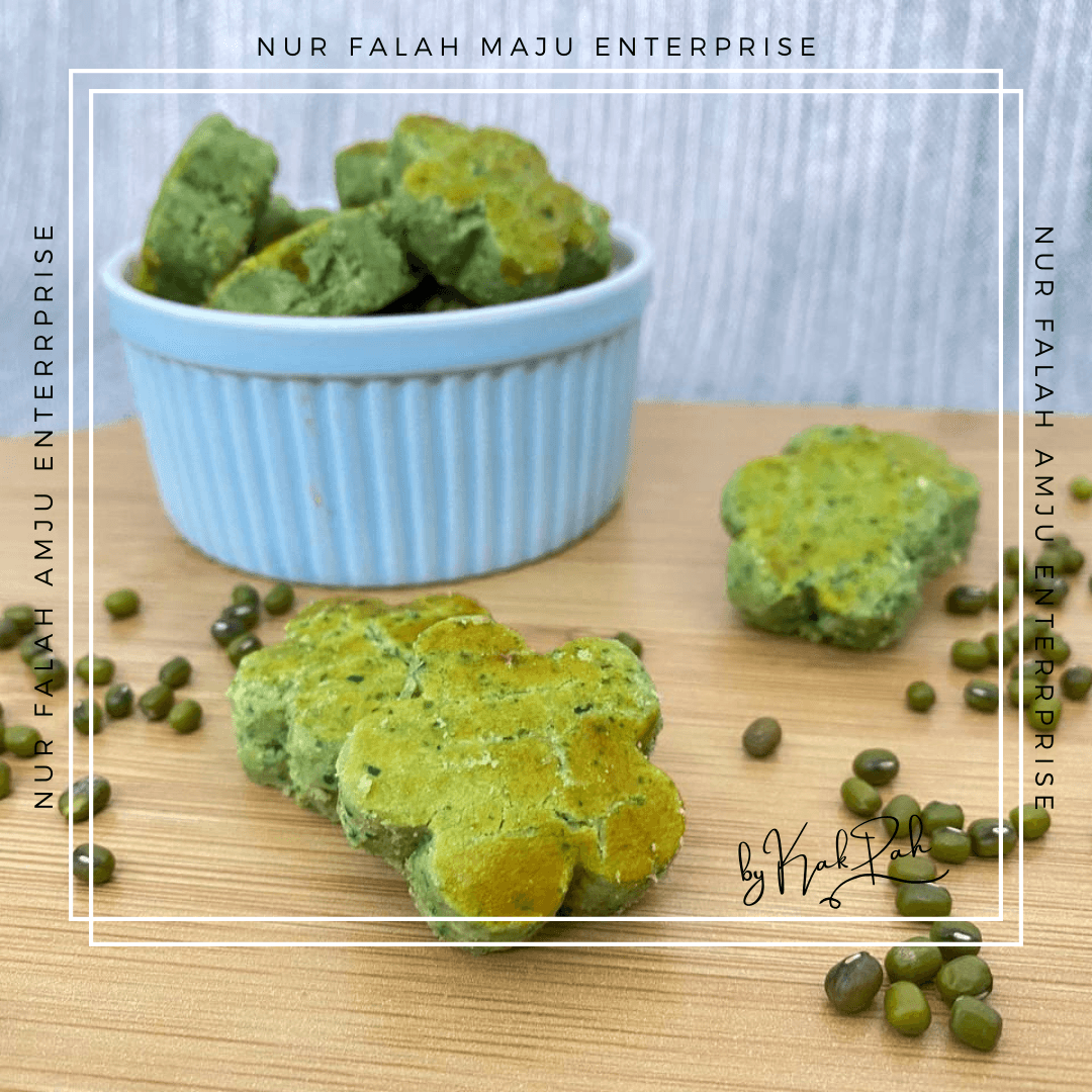 KAK PAH's Biskut Mazola Kacang Hijau Homemade - Image 1