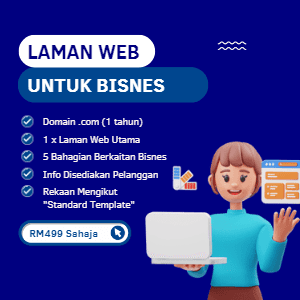 Servis Membina Laman Web Usahawan - Pakej Asas - Image 1