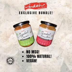 Sambal Kantan & Sambal Serai - Vegan (2 BOTTLES)
