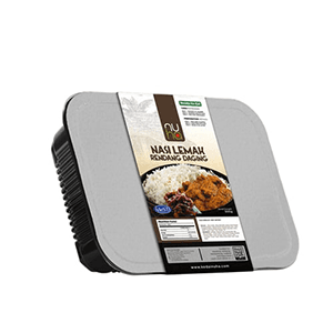 Ready to Eat Nasi Lemak Rendang Daging 300gm - Image 1