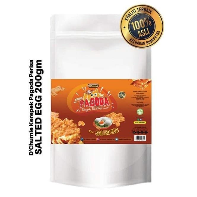 Kerepek Pagoda Perisa Salted Egg 200gm