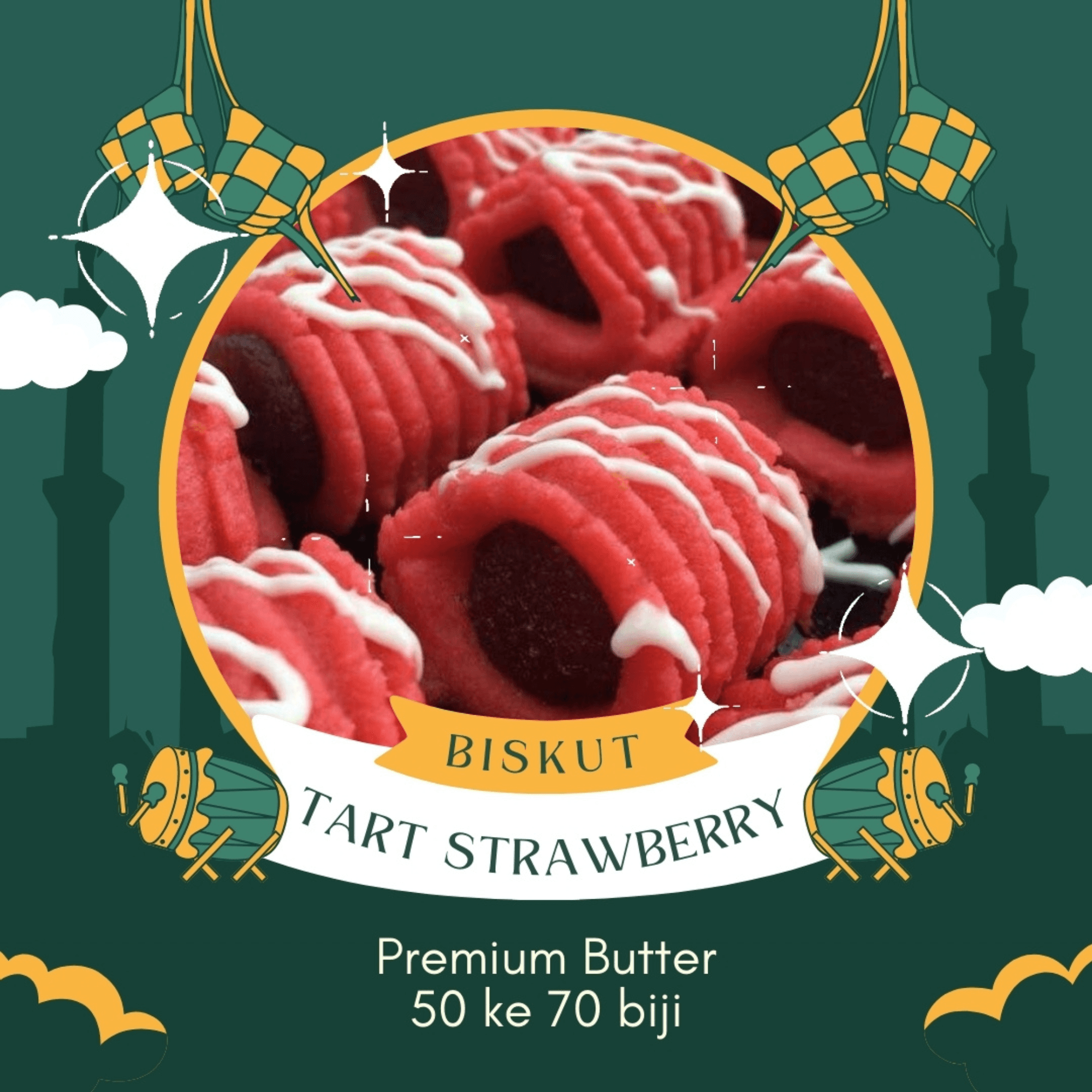 BISKUT TART STRAWBERRY
