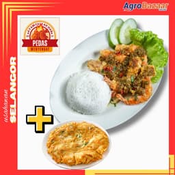 SET NASI UDANG CILI + TELUR DADAR - Thumbnail 1
