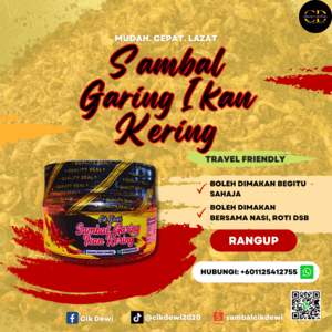 Sambal Garing Ikan Kering Cik Dewi