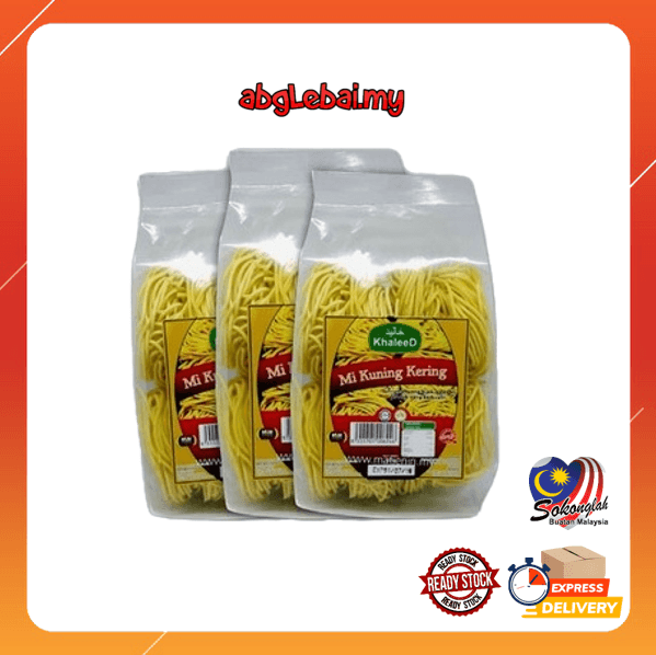 KHALEED Mee Kuning Kering 200g HOT ITEM Produk Muslim (Mi Kuning Kering) - Image 1