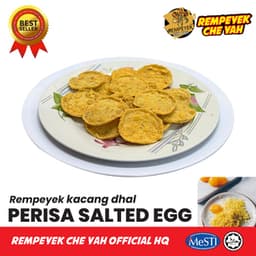 Rempeyek Che Yah Kacang Dhal Berperisa Salted Egg - Thumbnail 2