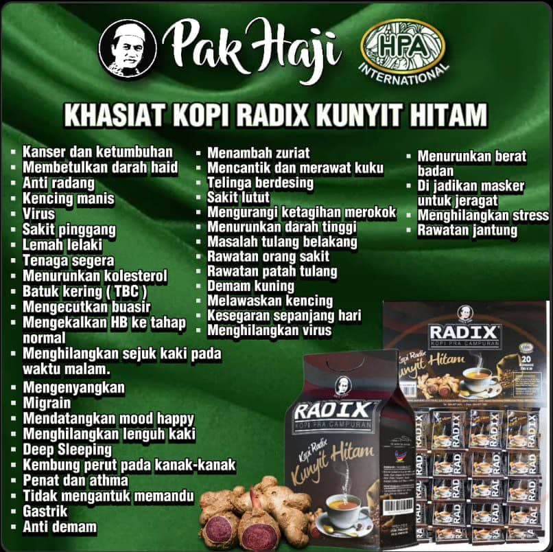 Kopi radix kunuit hitam