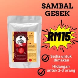 Paktua sambal gesek gaprek 200gram - Thumbnail 1