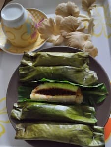 Pulut Panggang Serunding Cendawan