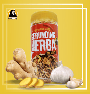 MAKTON SNEK DIET : BAWANG PUTIH GORENG DAN HALIA CRUNCHY 160g