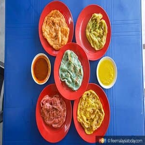 Roti Canai Warna Frozen Mantul 1 pack ( 5 piece ) - Image 1