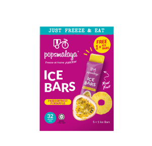 Pops Malaya Ice Bars Markisah Nanas (45ml x 5 Ice Bars) [Free 1 Ice Bars]
