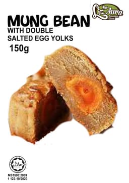 Mung Bean Mooncake with Double Salted Egg 150g - Thumbnail 2
