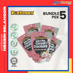 [BUNDLE 5 PEK] Kerepek Bijirin Telur Masin Premium POPYUMMY 42g