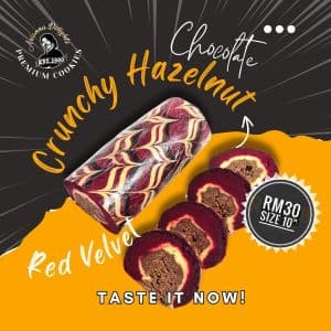 [PRE-ORDER] Kek Tapak Kuda - Red Velvet Chocolate Crunchy Big - Image 1