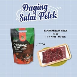 Daging Salai Pelek Kepingan Lada Hitam - Thumbnail 1