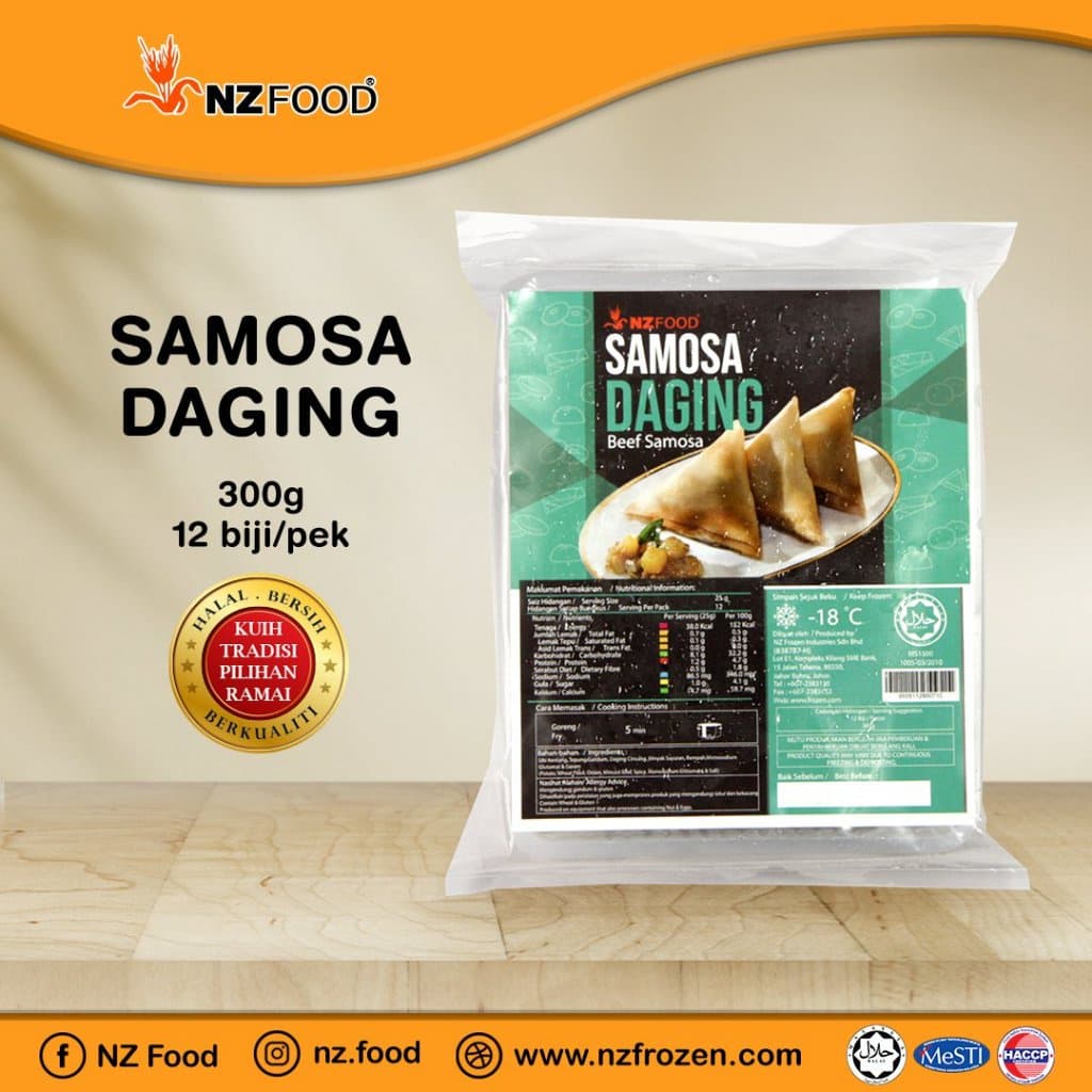 NZ samosa daging 300gm 10pcs/16 - Image 1