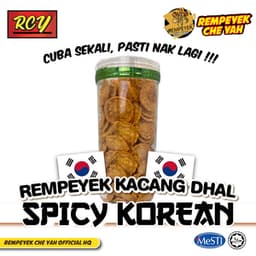 Rempeyek Che Yah Kacang Dhal Berperisa Spicy Korea - Thumbnail 1