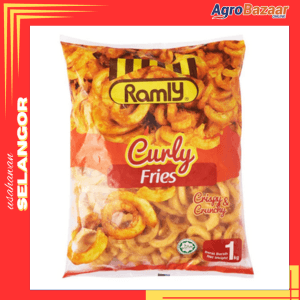 Ramly kentang curly fries 1kg /10 - Image 1
