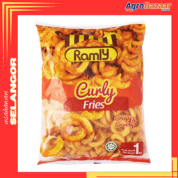 Ramly kentang curly fries 1kg /10 - Thumbnail 1