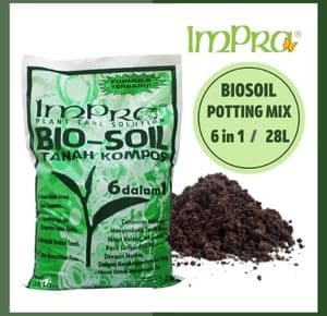 SELF-PICKUP BioSoil 28L - Tanah Baja Campuran Organik Kompos Subur Media Tanaman 6Dalam1 (Organic Potting Mix/ Fertile Soil Compost)