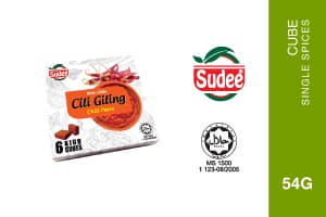 SUDEE Kiub Cili Giling / Chilli Paste Cube [54g] 2 Pek - Image 1
