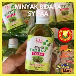 ? BORONG KILANG ?MINYAK BIDARA ASLI 100% SYIFAA DENGAN DAUN MAMBU SHE DEAR - READY STOCK