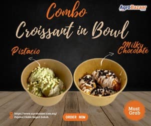 COMBO CROISSANT (PISTACIO+ MILKY CHOC)