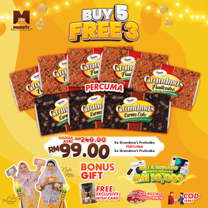 GRANDMA'S FRUITCAKE - BUY 5 FREE 3