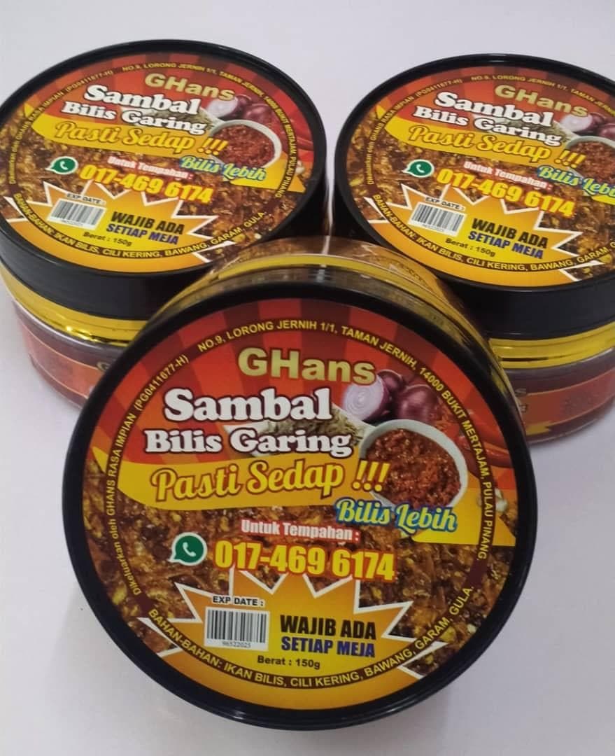 Sambal bilis garing 150 gram - Image 1
