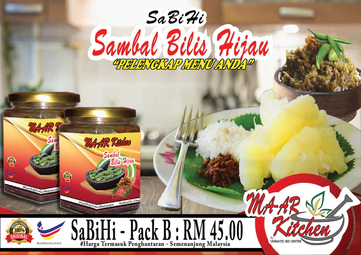 Sambal Bilis Hijau - Pack B