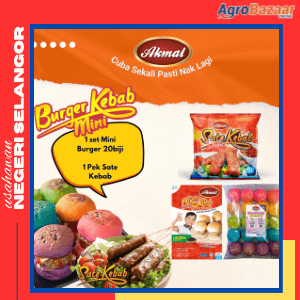 Promo - Set Mini Burger Lada Hitam & Sate Kebab Pedas
