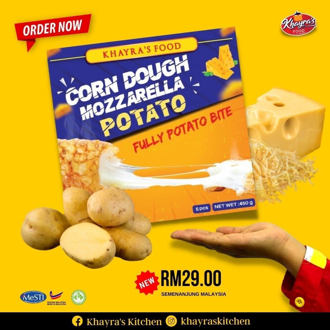 CORNDOUGH MOZZARELLA POTATO