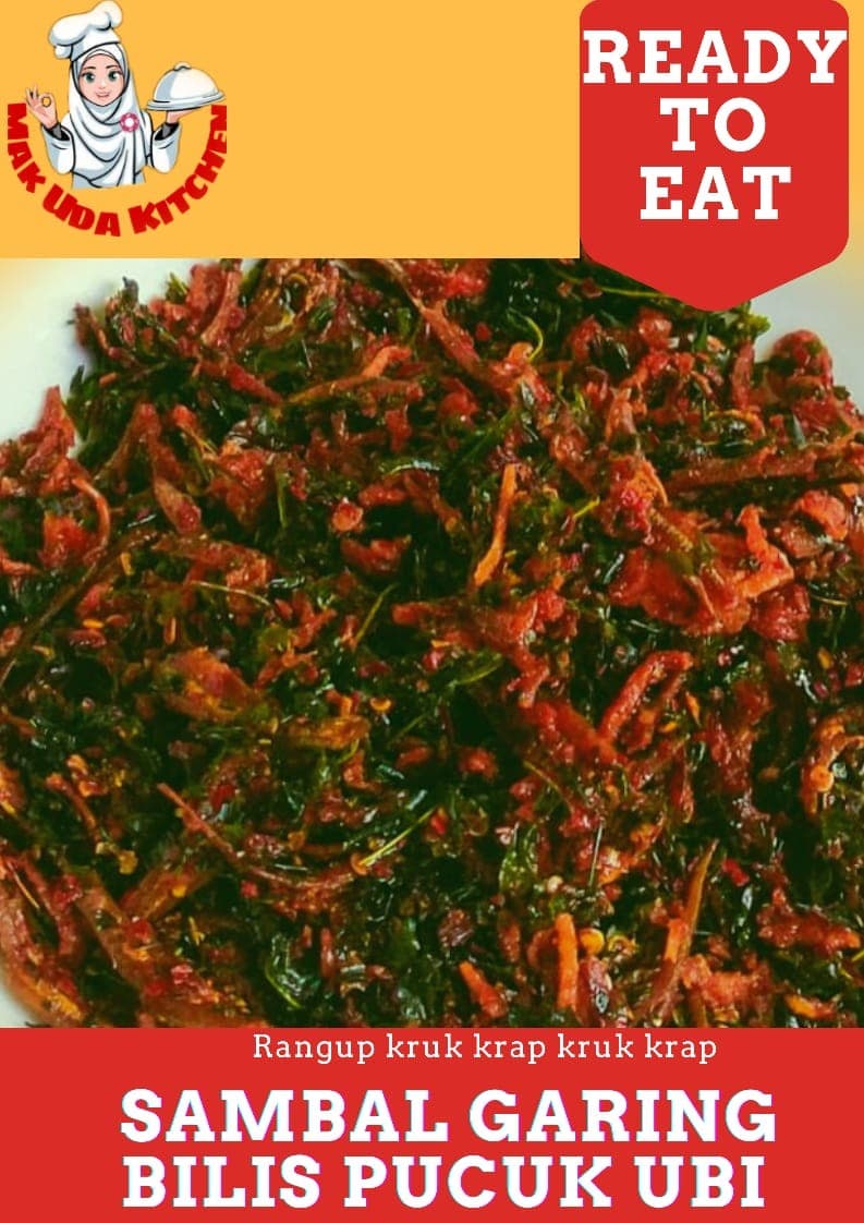 Sambal garing bilis pucuk ubi crispy - Image 1