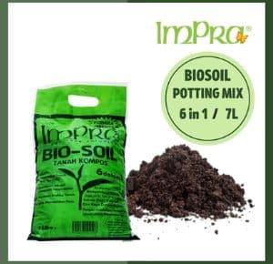 BioSoil 7L - Tanah Baja Campuran Organik Kompos Subur Media Tanaman 6Dalam1 (Organic Potting Mix/Fertile Soil Compost)