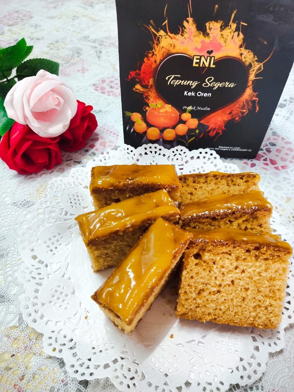 Tepung Segera Kek Oren