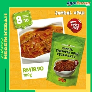 TRAVEL PACK SAMBAL TEMPOYAK PECAH BATU CILI PADI OPAH - Image 1