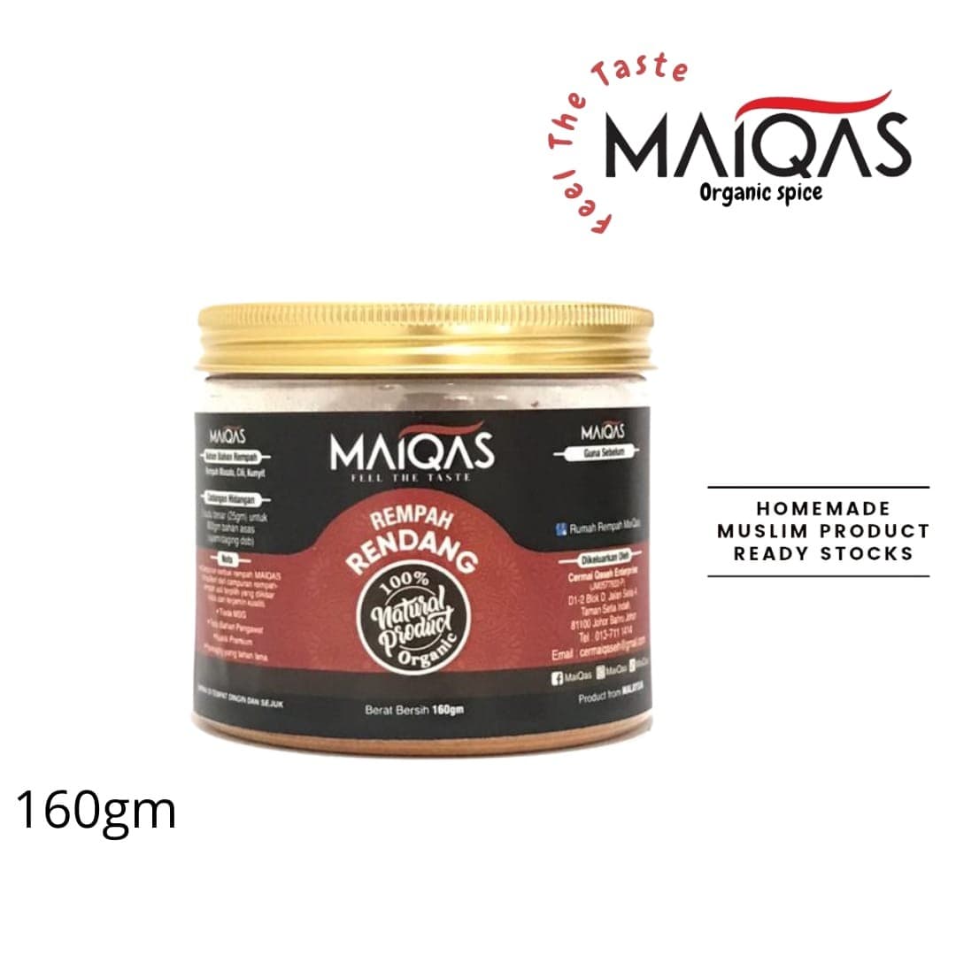 Serbuk Rempah Rendang MaiQas 160g - Image 1