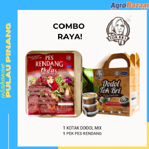 Dodol Tok Bri -Pek Combo Dodol MIX FLAVOUR & Pes Rendang - Image 1