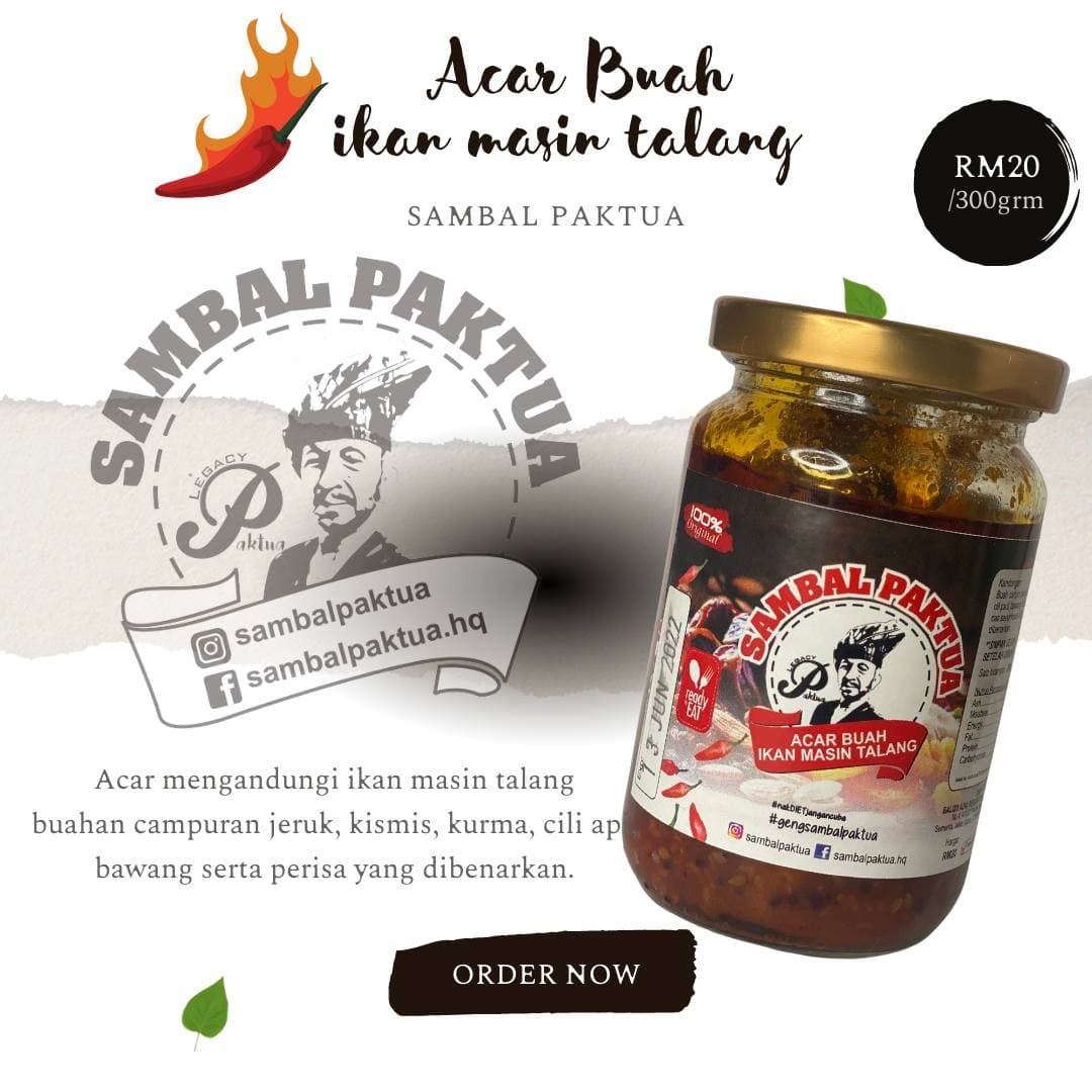 Sambal Acar Buah Ikan Talam 450gram