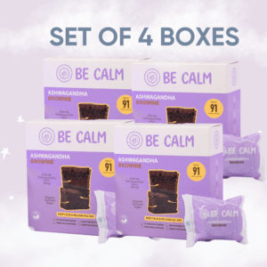 BE CALM Ashwagandha Brownie (25g x 8 bars) - 4 BOXES