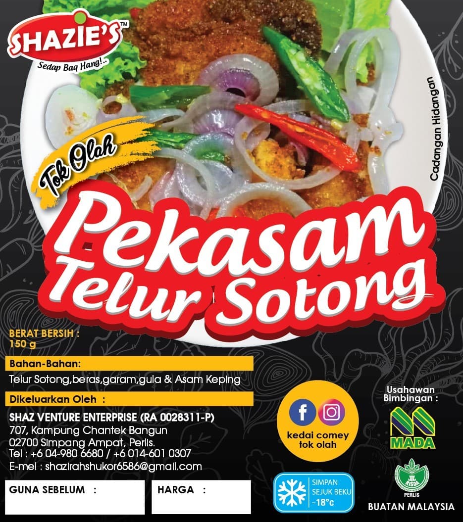 PEKASAM TELUR SOTONG - Image 1