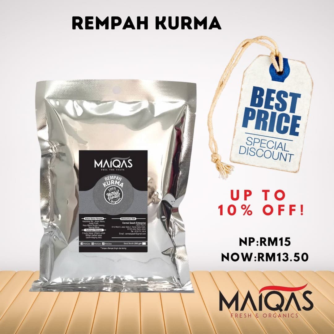 Serbuk Rempah Kurma MaiQas 250g - Image 1