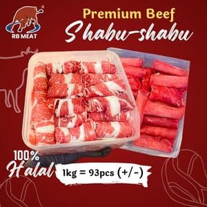 BEEF SHABU-SHABU TEMPATAN ( 90pcs +/-)