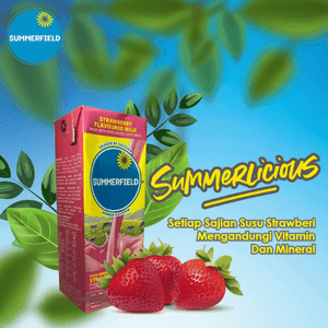 UHT Strawberry 200ml (1 x 24pcs) - Image 1