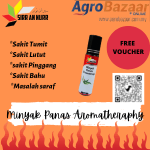 MINYAK PANAS AROMATHERAPY ~ SELF PICK - UP Sakit tumit/Lutut/Pinggang/Bahu/Saraf